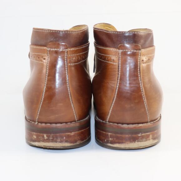 Vintage Johnston & Murphy Leather Cap Toe Lace-Up Boots | Men’s Size 11 - Picture 4 of 7